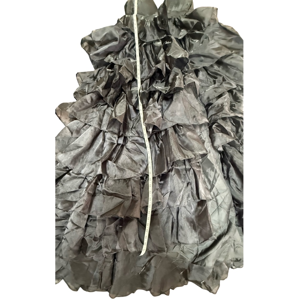 Ceremony Gown – Gothic Ruffle Dress with Slit & Bows” NWOT-Small - Picture 17 of 17